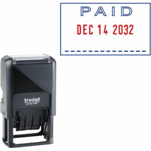 PAID Text Window Self-inking Dater