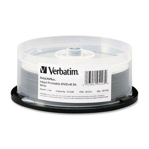 Verbatim DataLifePlus 6x DVD+R Double Layer Media - 8.5GB - 120mm Standard - 20 Pack Cake Box