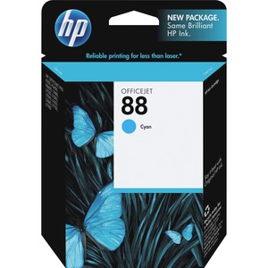 HP No. 88 Cyan Ink Cartridge - Inkjet - 860 Page - Cyan
