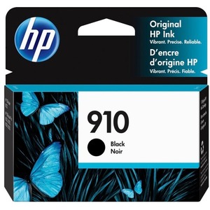 HP 910 Original Standard Yield Inkjet Ink Cartridge - Black - 1 Each - 300 Pages