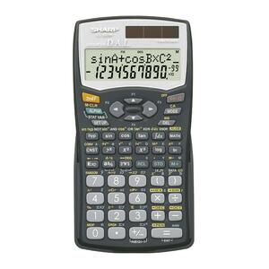 Sharp EL520WBBK Scientific Calculator - 419 Functions - 2 Line(s) - 12 Character(s) - Solar, Battery Powered - 3.12" x 6" x 0.4"