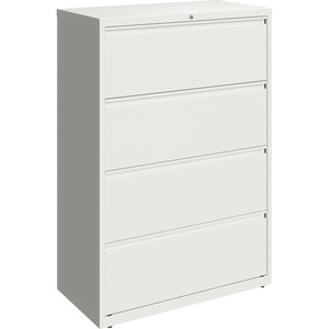 36" 4 Drawer White Lateral File