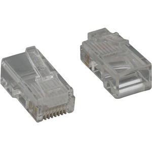 ENET Category 5e Modular Plug, For Solid Wire With Insert, 50u, 100pcs/Bag