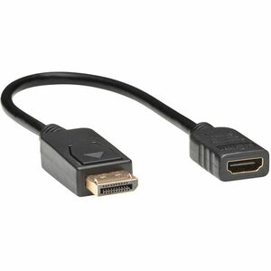 Tripp Lite by Eaton DisplayPort to HDMI Video Adapter Video Converter (M/F) HDCP Black 1 ft.