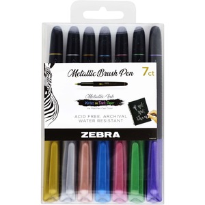 Metallic Brush Pen Set - Click Image to Close