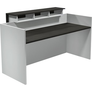 71"x29.5" Gray Reception Desk - Click Image to Close