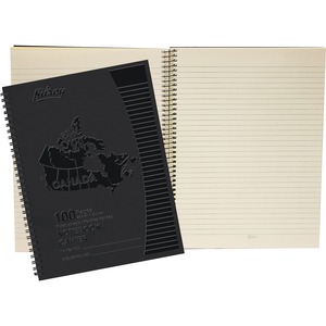 Black Notebook, 10 1/2 x 8, Black