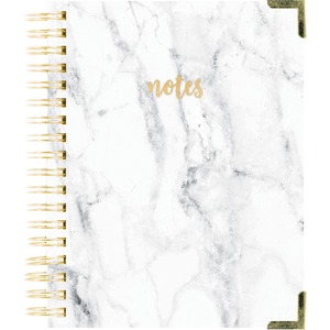 Gold Twin-wire Marble Cover Notebook