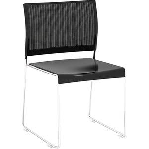 Currant Chrome Frame Guest Stack Chair