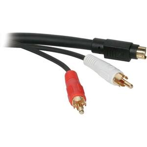 C2G 50ft Value Series S-Video + RCA Stereo Audio Cable - 50ft - Black