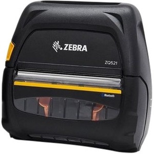 Zebra DT Printer ZQ521, media width 4.45''/113mm; English/Latin fonts, Bluetooth 4.X, stnd battery, US/Canada certs