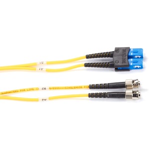 Black Box Fiber Optic Duplex Patch Cable - SC Male - ST Male - 6.56ft