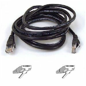 Belkin Cat. 5E UTP Patch Cable - RJ-45 Male - RJ-45 Male - 12ft - Black