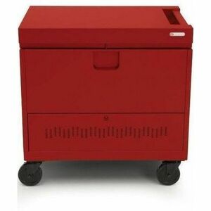 Bretford CUBE Toploader Cart - TVTL40PAC - 4 Casters - 5" Caster Size - Maroon - For 40 Devices