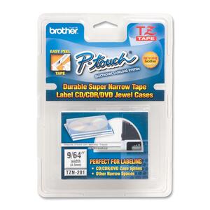 Brother P-Touch TZN-201 Non Laminated Tape - 0.12" x 26'