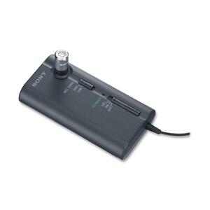 Sony ECMCR120 Microphone - Electret - Detachable - 100Hz to 12kHz - Cable - Charcoal Gray