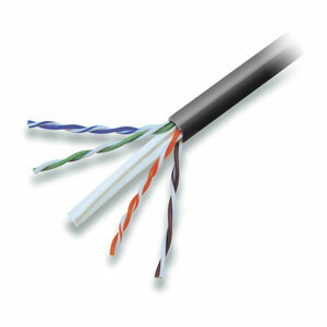 Belkin 1000ft Copper Cat 6 Cable - 24 AWG Wires - Black - 1000ft - Black