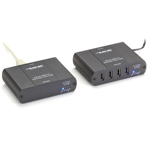 Black Box KVM-over-IP Switchable Extender Kit - LAN, 4-Port, 100m