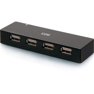 C2G 4-Port USB Hub - USB 2.0 - 5 Volts and 2 Amp Power Supply - USB Type A - 4 USB Port(s)
