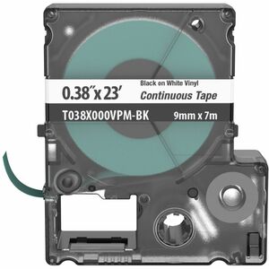 Panduit PXE Label Tape - 11/32" Width x 23 ft Length - White - Vinyl, Plastic - 1 Cassette