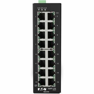 Tripp Lite by Eaton 16-Port Lite Managed Industrial Gigabit Ethernet Switch - 10/100/1000 Mbps, -10Â&deg; to 60Â&deg;C, DIN Mount