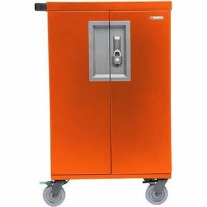 Bretford CORE X Cart - TCOREX45 - 4 Casters - 5" Caster Size - Tangerine - For 45 Devices