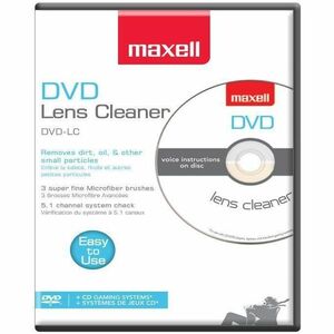 Maxell DVD-LC DVD Lens Cleaner - For Blu-ray Disc Player, DVD Player - Easy to Use - 1 Each