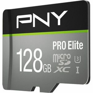 PNY PRO Elite 128 GB Class 10/UHS-I (U3) microSDXC - 100 MB/s Read - 90 MB/s Write - Lifetime Warranty