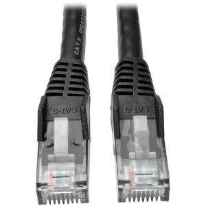 25FT CAT6 BLACK GIGABIT SNAGLESS MOLDED PATCH CABLE