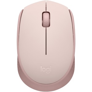 Logitech M170 Mouse - Optical - Wireless - Radio Frequency - 2.40 GHz - Rose - USB - Symmetrical