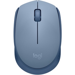 Logitech M170 Mouse - Optical - Wireless - Radio Frequency - 2.40 GHz - Blue Gray - USB - Symmetrical