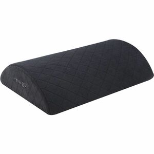 Kensington Premium Comfort Soft Footrest - Black - High Density Foam (HDF), Polyester - 1 Box