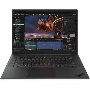 Lenovo ThinkPad P1 Gen 6 21FV001CUS 16" Notebook - WQXGA - Intel Core i9 13th Gen i9-13900H - vPro Technology - 32 GB - 1 TB SSD - English Keyboard - Black Paint