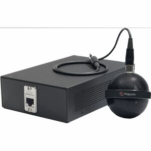 Poly Wired Full Duplex Microphone - White - 80 Hz to 20 kHz -40 dB - Ceiling Mount