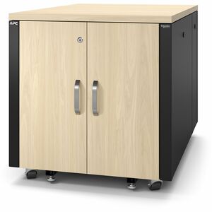 APC NetShelter Soundproof, 12U, Server Rack Enclosure, Maple [TAA]
