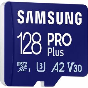 Samsung PRO Plus 128 GB Class 10/UHS-I (U3) V30 microSDXC - 1 Pack