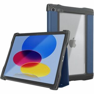 UZBL Rugged Carrying Case (Folio) for 10.2" to 10.9" Apple iPad (10th Generation), iPad (7th Generation), iPad (8th Generation), iPad (9th Generation) Tablet - Deep Blue