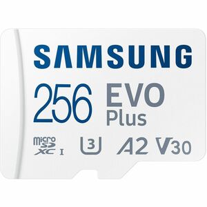 Samsung EVO Plus 256 GB Class 10/UHS-I (U3) V30 microSDXC - 1 Pack - 130 MB/s Read - 10 Year Warranty