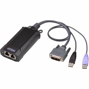 ATEN USB DVI KVM DigiProcessor KG6900T - 1920 x 1200 - 2 x Network (RJ-45) - 2 x USB - 1 x DVI