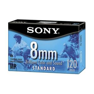Sony 8mm Videocassette - 8mm - 0.31" - 120Minute - SP