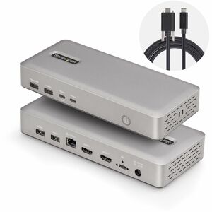 StarTech Dual-Monitor USB4 Docking Station, Dual 4K 120Hz or Single 8K 60Hz HDMI, 100W Laptop Charging, 2.5GbE, Driverless USB-C Dock