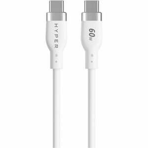Hyper HyperJuice USB-C Silicone Charging Cable (1.5m/5ft) - White