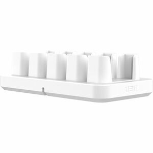 Workflow 5-Slot Battery Charger w/Power supply - Workflow 5-Slot Battery Charger w/Power supply - White/Grey