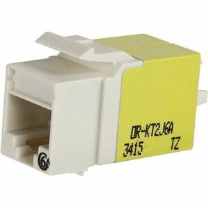 Ortronics Keystone Cat6A Jack Fog White, 25pk - 25 - 1 x RJ-45 Keystone - Female - Fog White