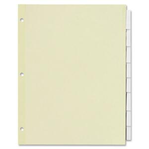 Sparco Ring Binder Index - 8 x Tab - 8.5" x 11" - 8 / Set - Clear Divider