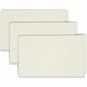 29810 Gray/Green End Tab Pressboard Classification Folders with - Click Image to Close