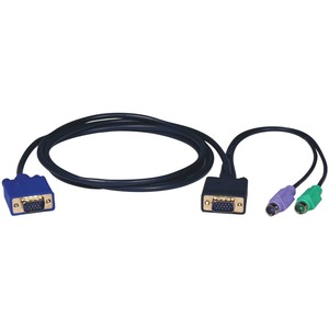 Tripp Lite by Eaton PS/2 (3-in-1) Cable Kit for KVM Switch B004-008 15 ft. (4.57 m) - 15ft