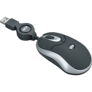 USB NOTEBOOK LAPTOP MINI OPTICAL MOUSE W/ RETRACTABLE 31IN