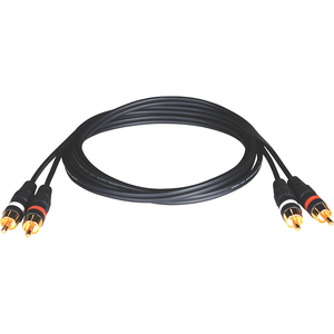 6FT HIGH RESOLUTION GOLD AUDIO CABLES 2XRCA M/M