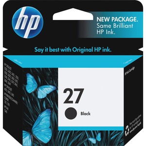 HP No. 27 Black Ink Cartridge - Inkjet - 280 Page - Black